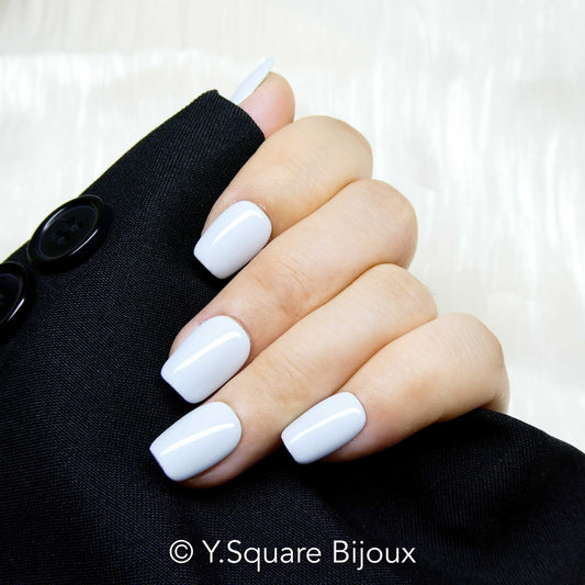 < Ash > Y.Square Faux Ongles Fait Main Réutilisables