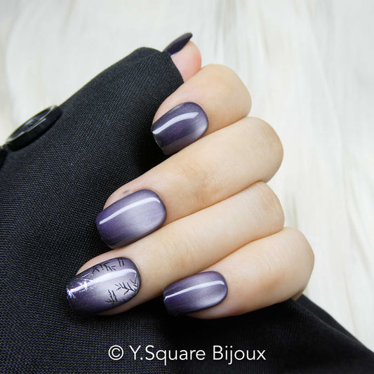 < Oolong Fumé > Y.Square Press On Nails / Faux Ongles Réutilisables