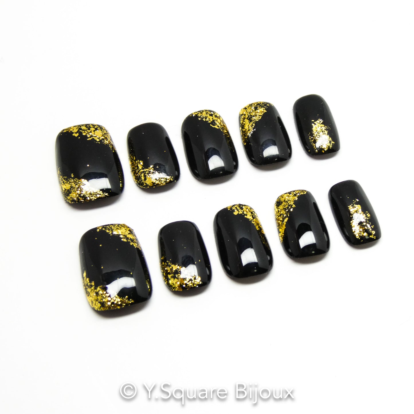 < Truffle > Y.Square Faux Ongles Fait Main Réutilisables