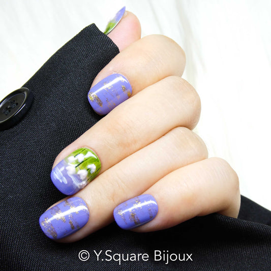 < Tulipes > Y.Square Press On Nails / Faux Ongles Réutilisables