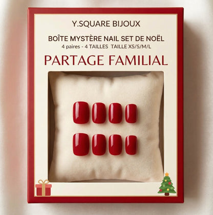 Coffret Cadeau de Noël Familial – Y.Square Faux Ongles