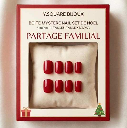 Coffret Cadeau de Noël Familial – Y.Square Faux Ongles